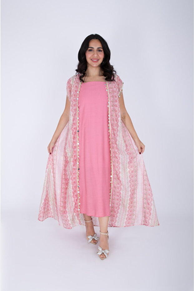 Modern Sleeveless Arabisque Jalabiya