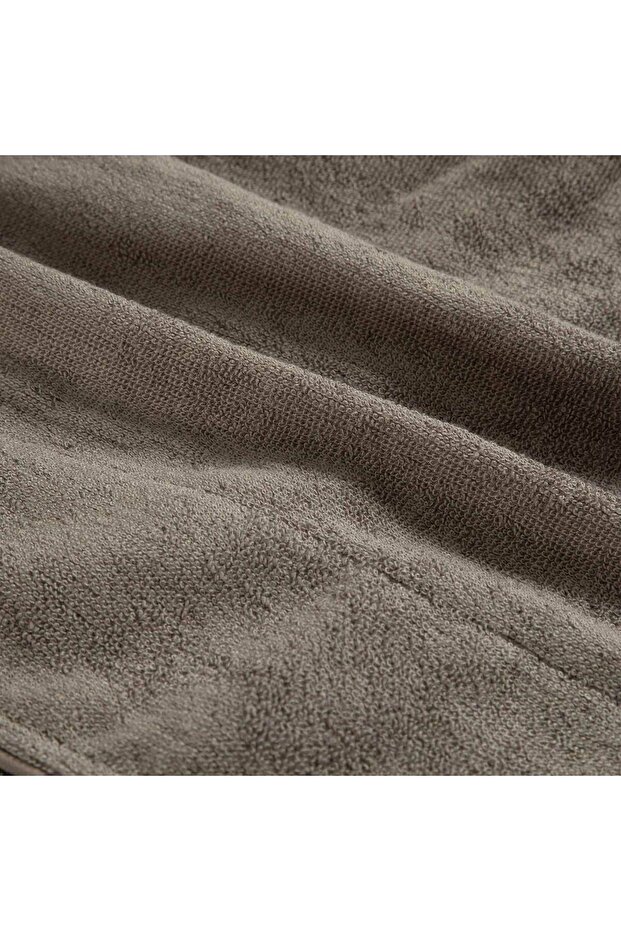 Solid Unisex Bornoz Vizon - 3