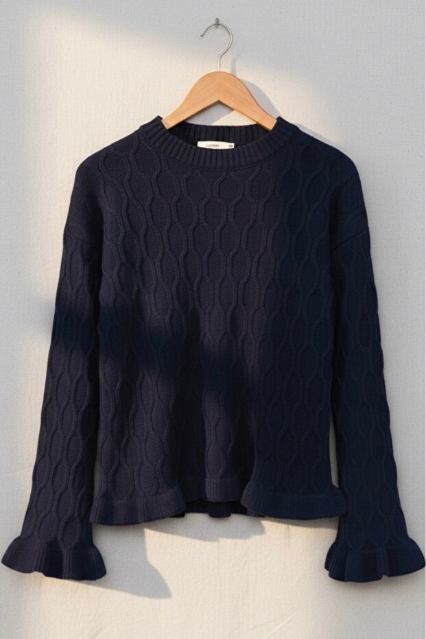 İspanyol kol triko kazak - 1