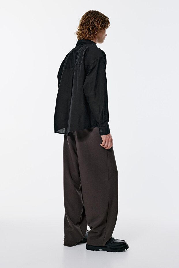 Uzun kollu poplin gömlek - 3