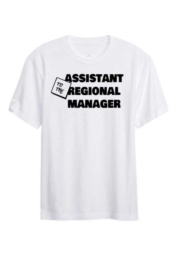 Funny Design TV Show Graphic T-Shirt, White, Short Sleeve, Crew Neck