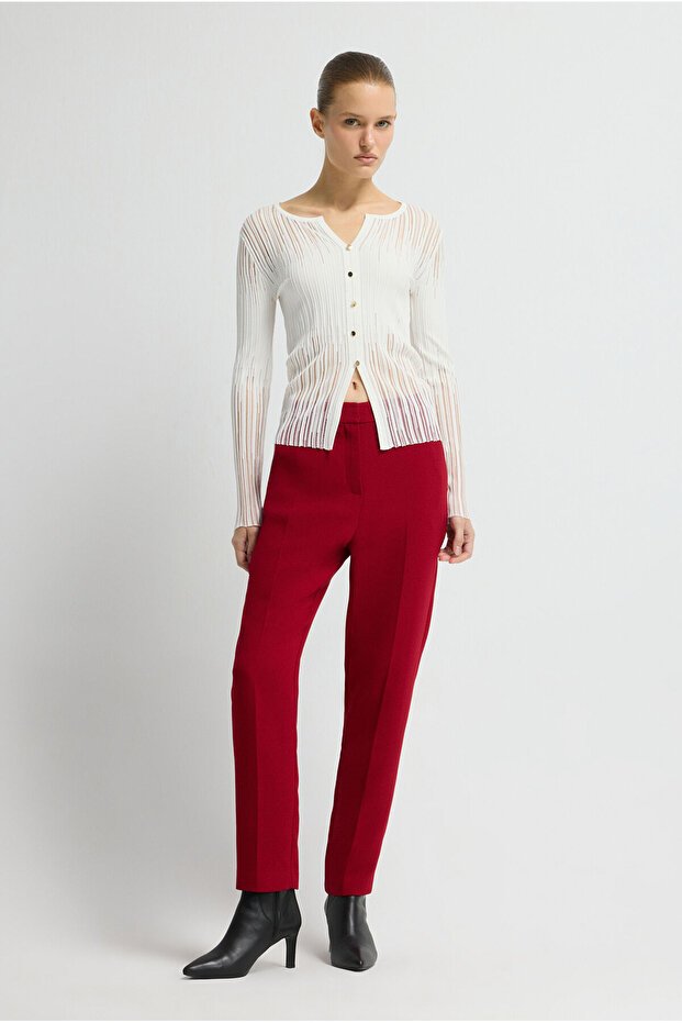 Ajurlu Triko Bluz - 4