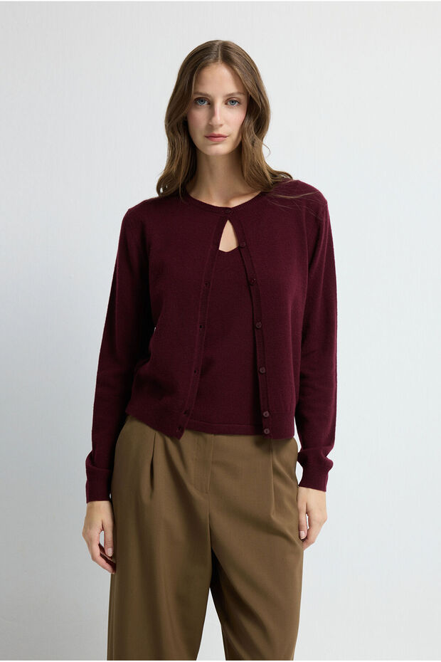 Askılı Yün Triko Bluz - 5