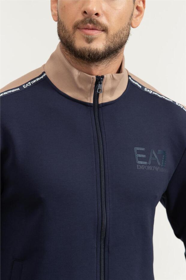 Erkek Fermuarlı Sweatshirt - 4