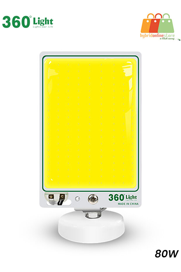 مجموعة إضاءة طوارئ مغناطيسية للعمل وإضاءة COB LED بقدرة 80 وات بزاوية 360 درجة للسيارات والتخييم والاستخدام الخارجي