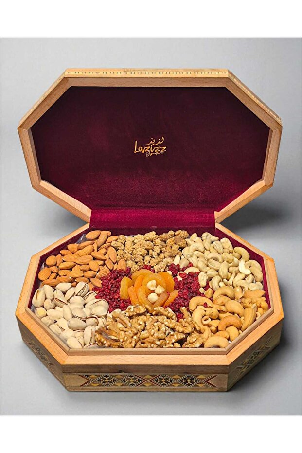 Wooden Arabic Mix Dry Fruits & Nuts 2KG
