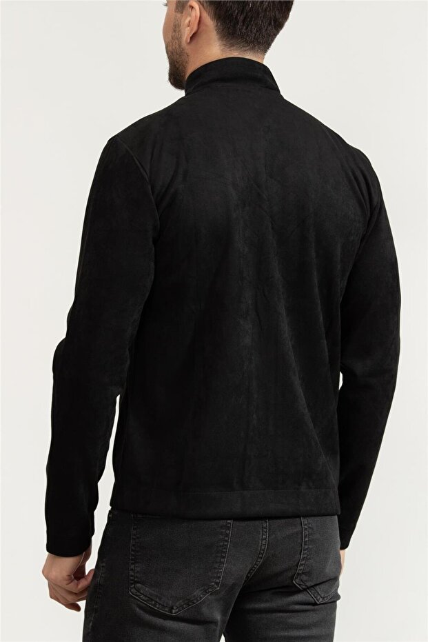 Erkek Fermuarlı Sweatshirt - 3