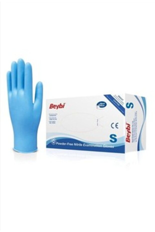 Beybi nitril eldiven mavi - 2
