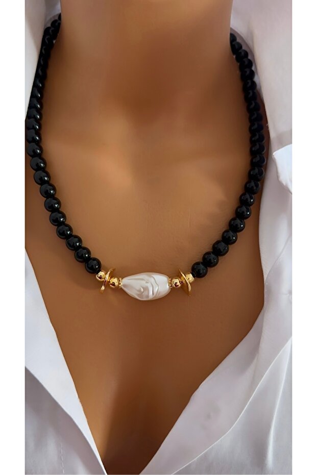 Glass Bead Pearl Appearance Design Gift Trend Necklace Multiple Necklaces