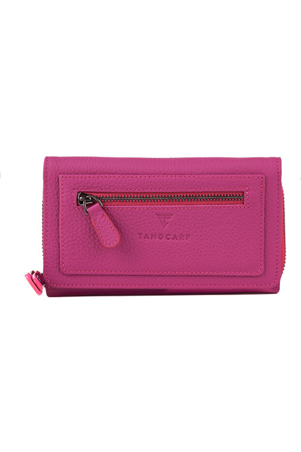 Genuine Leather Women's Wallet | Luna 3220 - Flother Pink