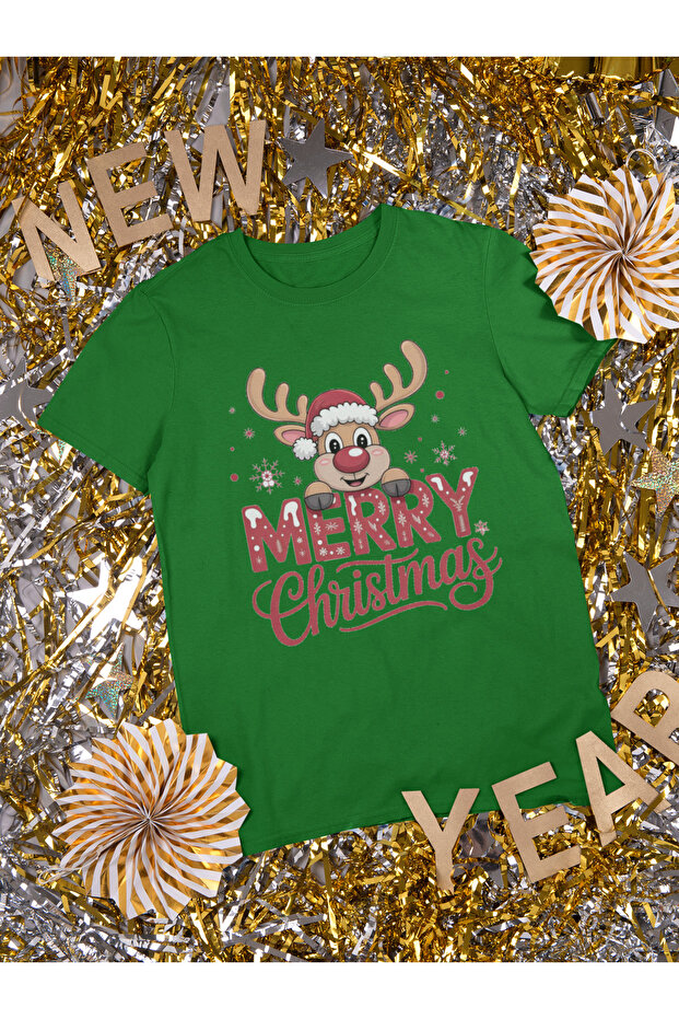 New Year Printed Unisex T-Shirt, Christmas Themed, 100% Cotton