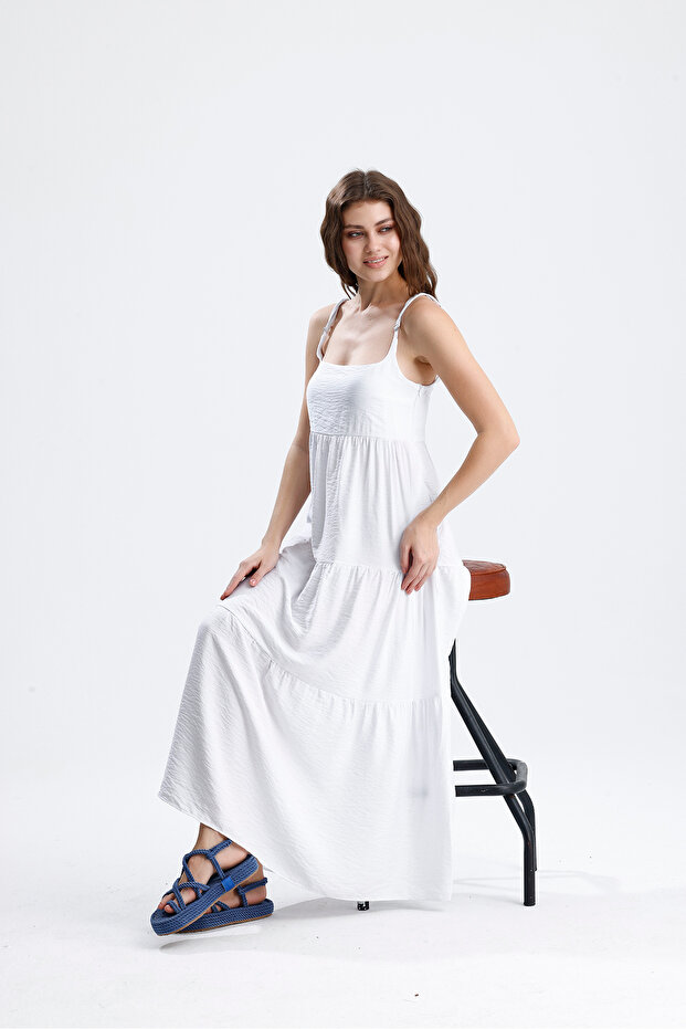 Rochie Midi Albă - 2
