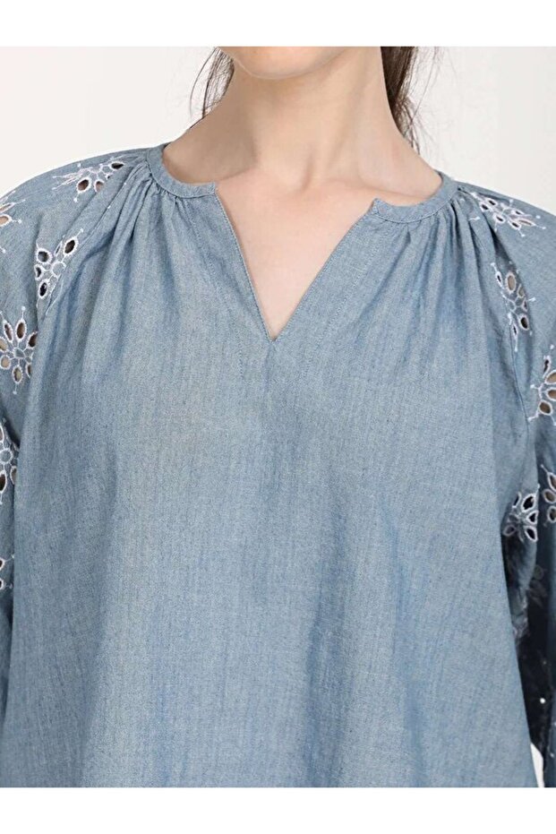 Crystal Gathered Bluz - 4