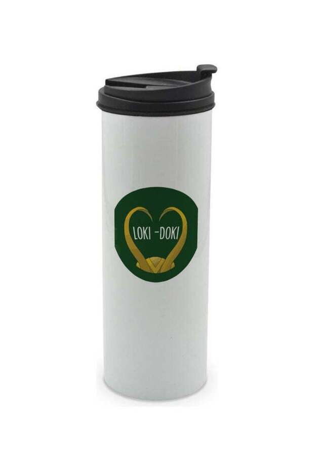 Loki Printed Tumbler With Lid Multicolour 400ml