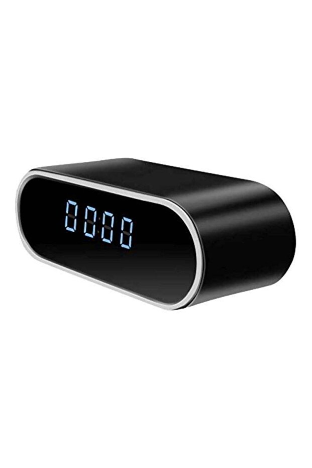 Table Clock HD WiFi Surveillance Camera Black