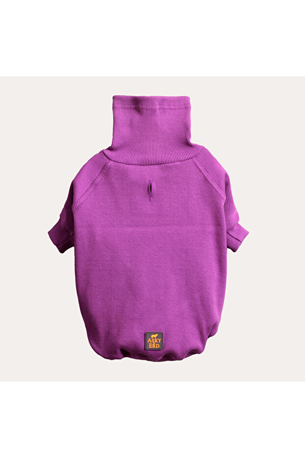Turtleneck Tshirt | Royal Plum