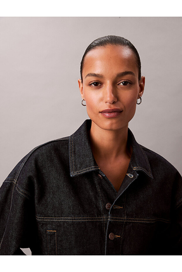 Cropped Denim Jacket - 2