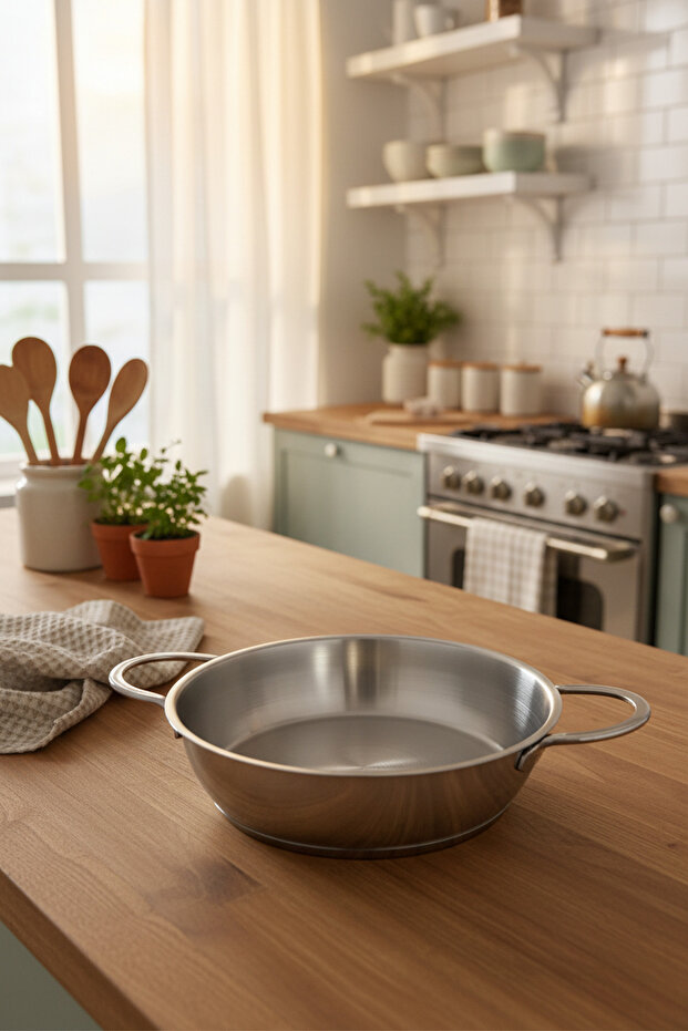 Macro 2 Parça Çelik Tava Seti (20 Cm- 24 Cm) - 3