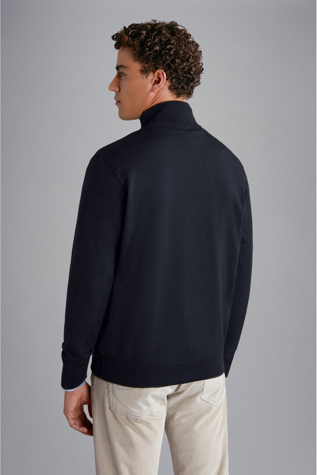 MEN'S ZIPPED PULLOVER C.W. WOOL - 2