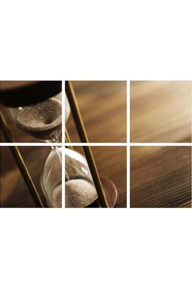 لوحة حائط متعددة الألوان بدون إطار مكونة من 6 قطع