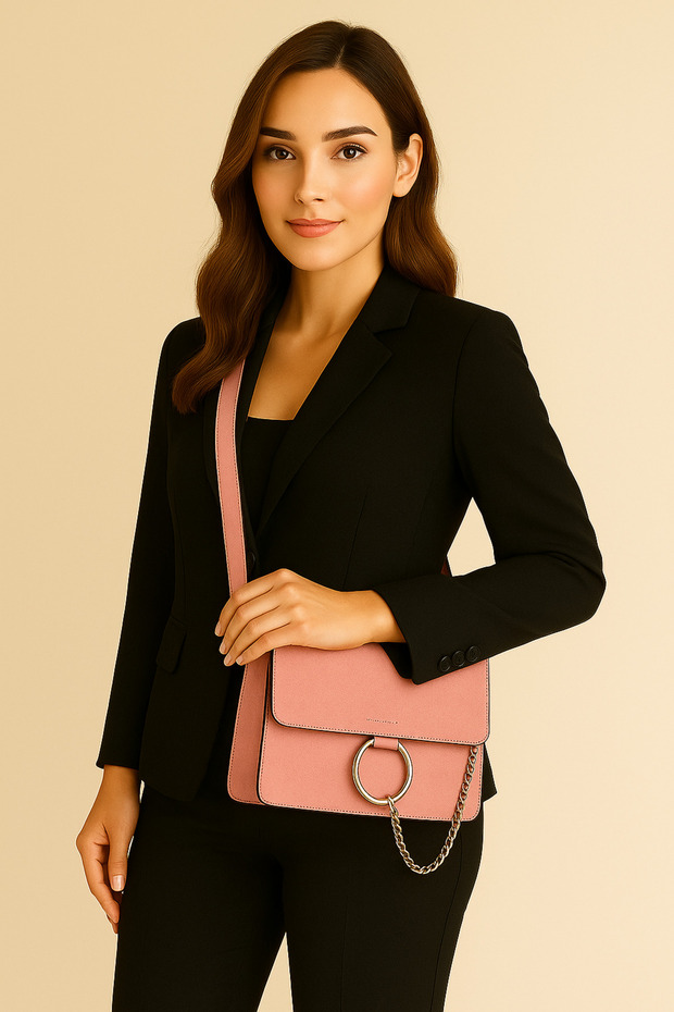 Clutch Nubuck Vegan Leather Bag