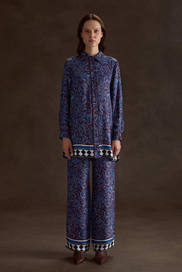 Desenli Viscon Tunik - 1