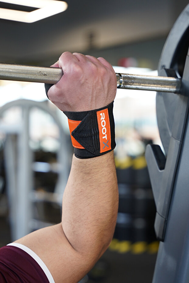 أربطة المعصم باللون الأسود والبرتقالي عبوة من قطعتين - 6