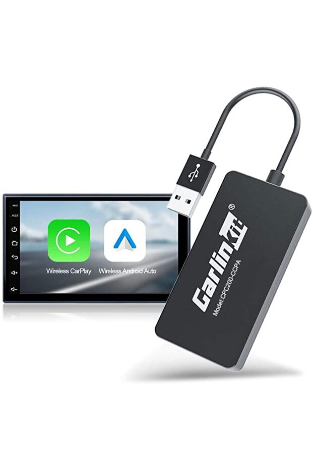 Wireless Adapter for Android Head Unit - Wireless CarPlay & Android Auto 2-in-1 Dongle - 1