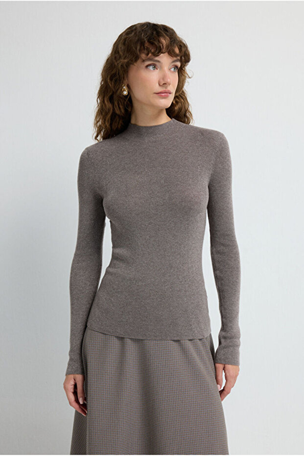 Simli Balıkçı Triko Kazak - 1