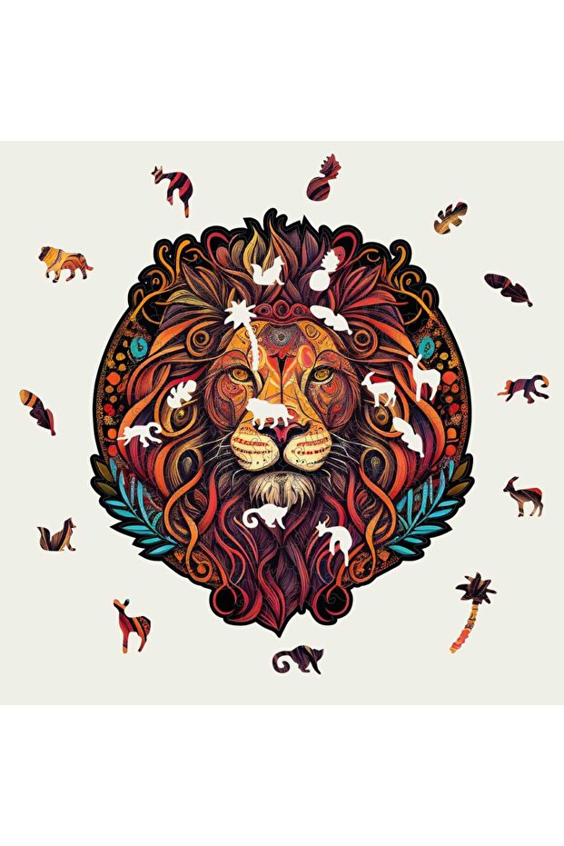 Aslan Ahşap Puzzle - 3