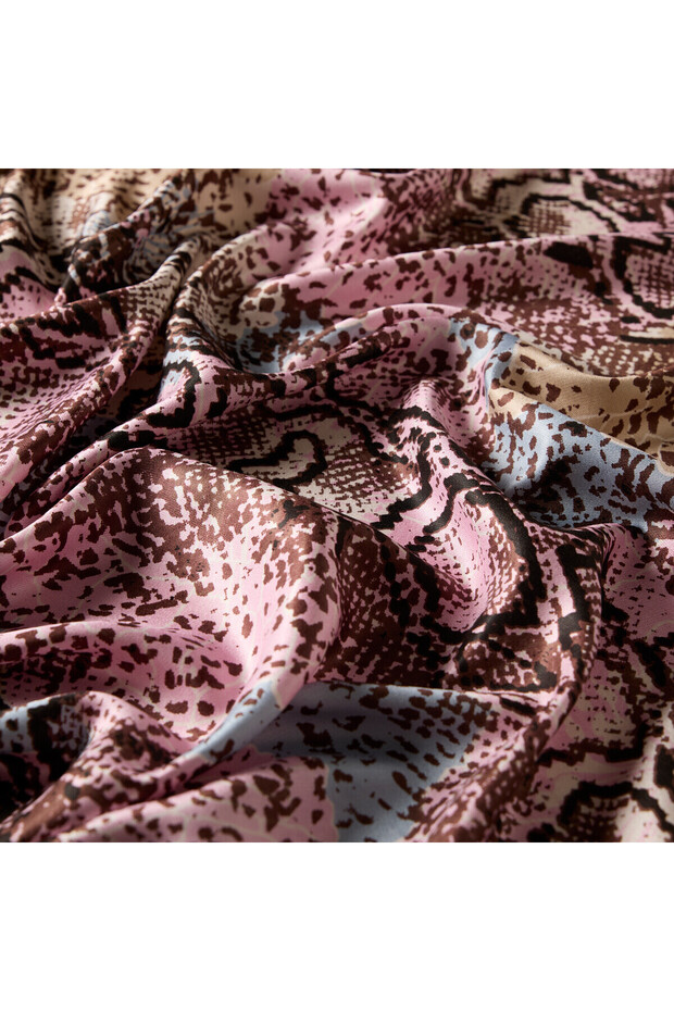 Python Patterned Silk Shawl - 3