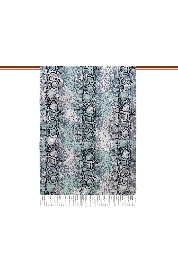 Python Patterned Silk Shawl - 8