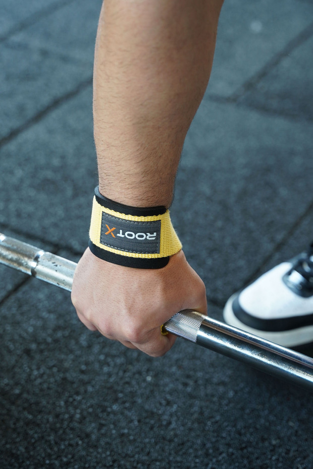 أشرطة رفع مبطنة باللون الأصفر، عبوة من قطعتين - 4