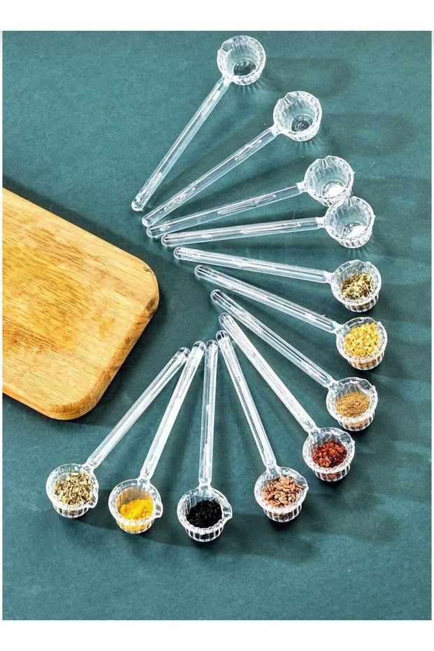 6 Pieces of Mica Origami Shaped Sugar and Coffee Spoons| Spice Sugar Coffee Spoon (NOT GLASS)