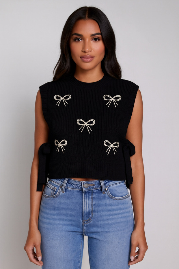 Yandan bağlamalı süveter - 1