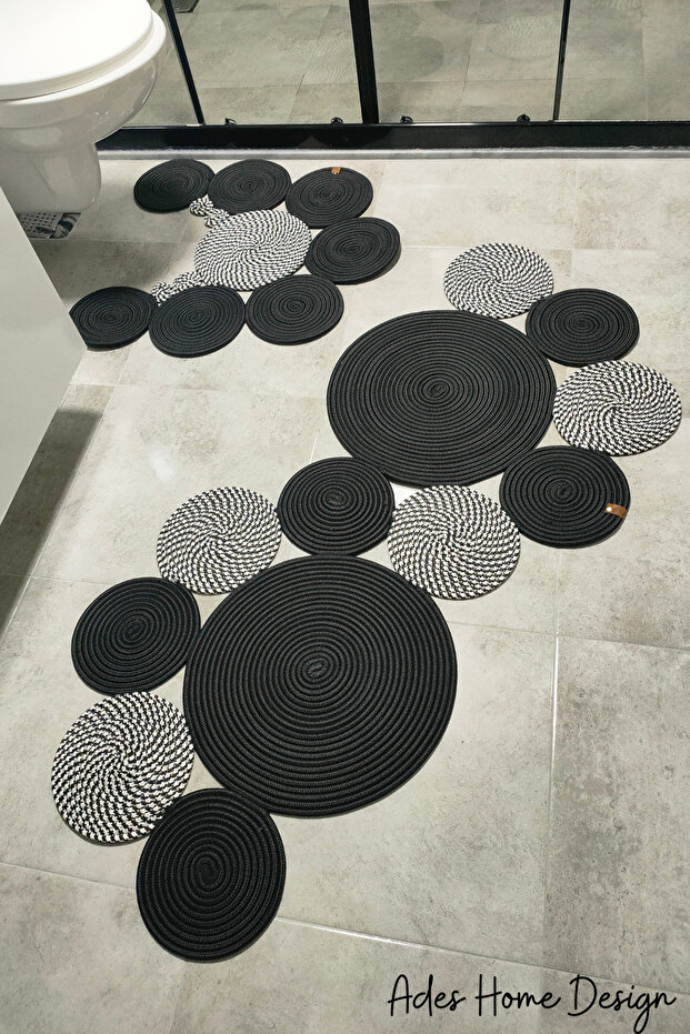 Jute Bath Mat, Toilet Front Mat, Gift, Dowry, Bathroom Set, Living Room, Kitchen, Bathroom Mat