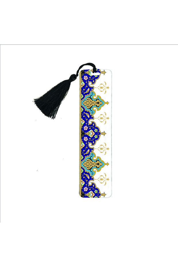 Rumi Tezhip Pattern Printed Bookmark 5X19 Ag-Rtezhip5