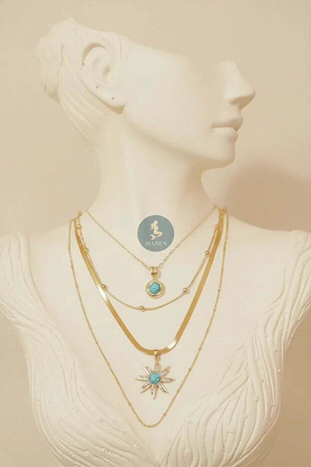 Çelik Çoklu Kolye - 3