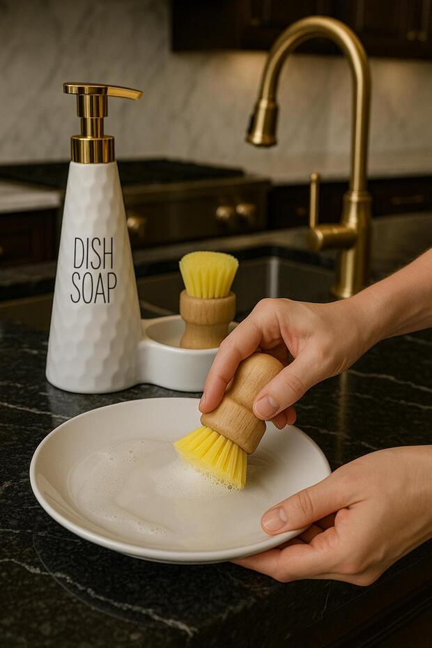 Bambu Fırçalı Sıvı Sabunluk - 2