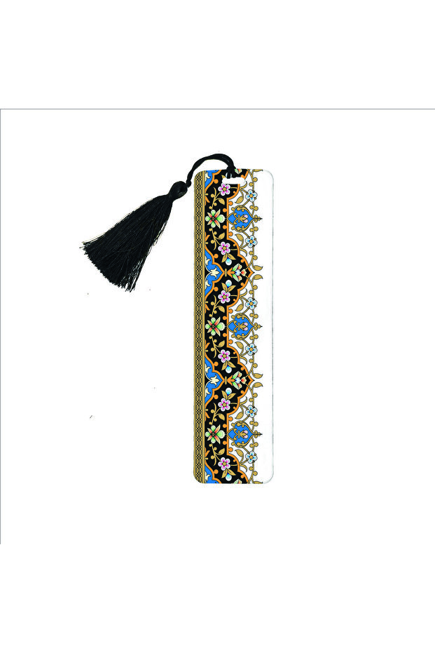 Rumi Tezhip Pattern Printed Bookmark 5X19 Ag-Rtezhip3