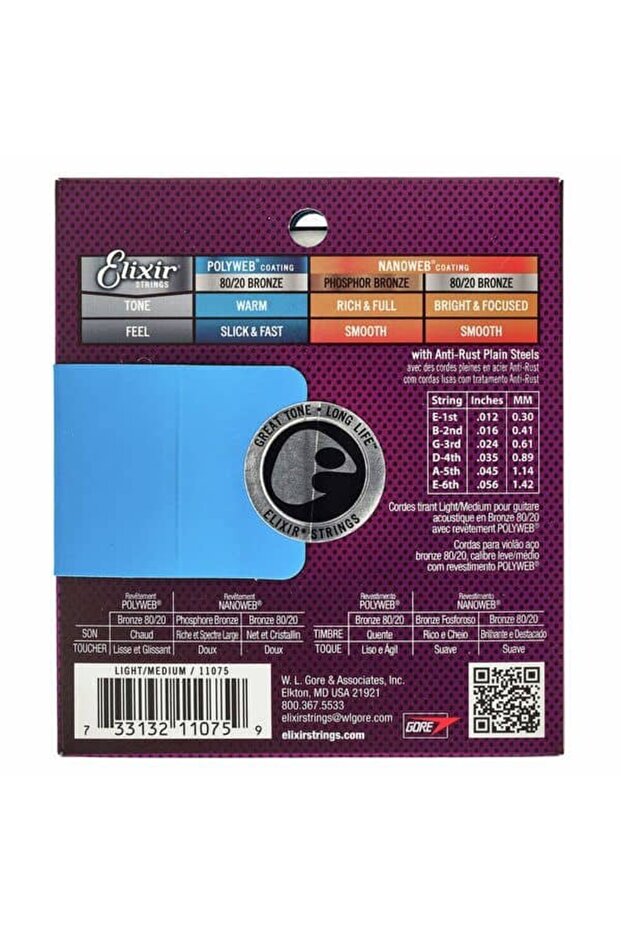 Χορδές ακουστικής κιθάρας Polyweb Light Medium - 2