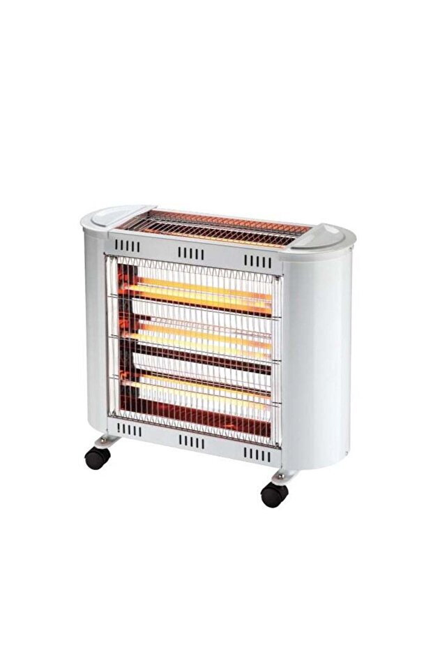 Electric Heater with Temperature Control Switch Black