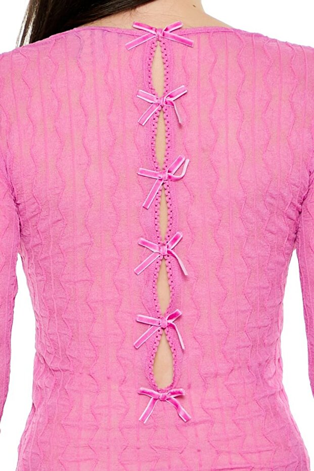 Fiyonk Detaylı Bluz - 6