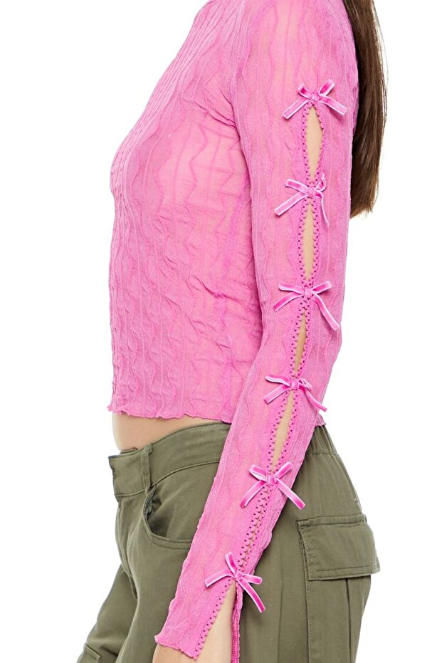 Fiyonk Detaylı Bluz - 5