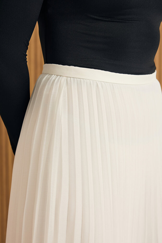 Volanlı Pilise Etek - 4