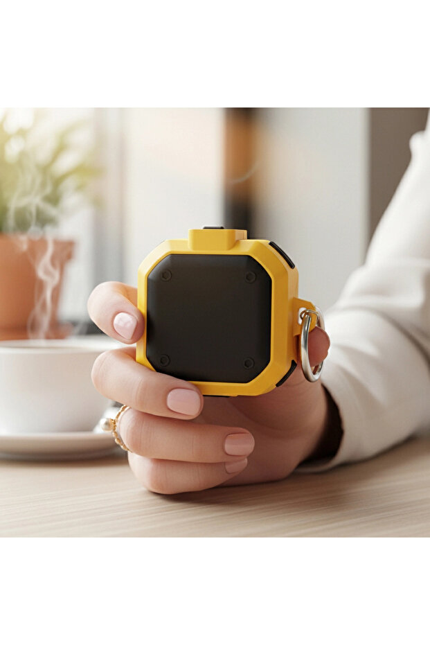 حافظة CaseOnn Galaxy Buds FE - حافظة Buds Core بقفل أمان باللون الأصفر العسكري