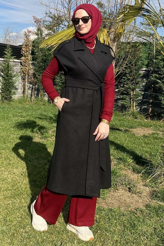 Apoletli Siyah Yelek - 7