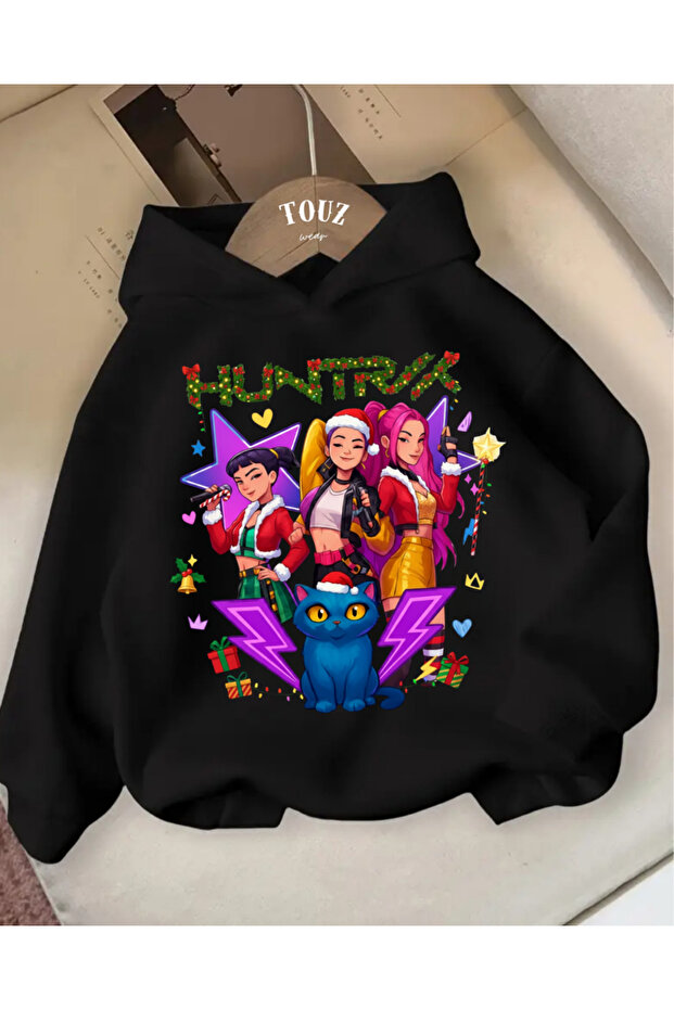Christmas Young Kpop Demon Hunters 3-Thread Thick Sweet Hoodie