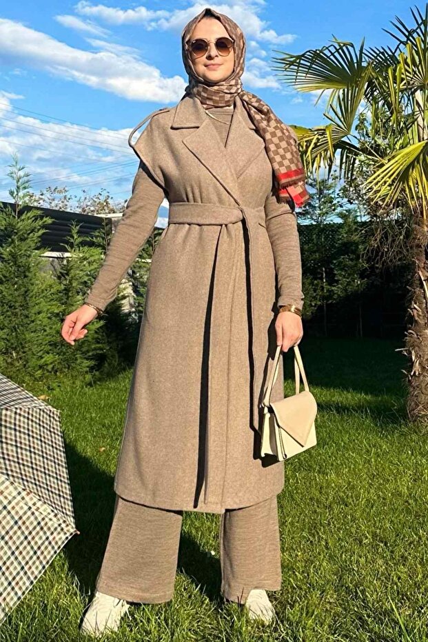 Apoletli Vizon Yelek - 7