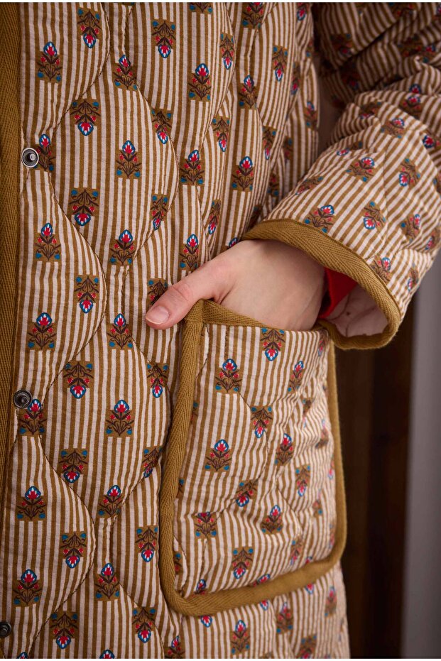 Patterned Quilted Jacket Raya Pattern - 6
